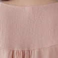 thumbnail image 4 of Camisas de Manga Corta para las Mujeres Blusas de Cuello Redondo con Botones Casuales, Camisa de Verano de Moda para Diarios Y Fiestas, 4 of 6