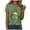 Light Green, variant on UngA St Patrick Day Shirts Women Shamrock Clover Print T Shirt Irish Graphic Tees Lucky Tops,S