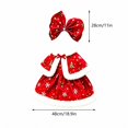 thumbnail image 3 of Christmas Porch Goose Outfit with Red Velvet Snowflake Cape and White Faux Trim, 2 Piece Holiday Yard Goose Clothing Set for Outdoor Display, 3 of 7