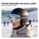 thumbnail image 3 of Abbraccia Casco de esquí unisex, invierno, gran tamaño, gafas integradas, equipo deportivo resistente, 3 of 6