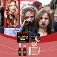 thumbnail image 5 of Halloween Fake Blood Kit with Plasma Drops and Spray, Horror Makeup Special Effects Props for Face and Body, Includes Cleansing Soap, 60ml Total, 5 of 9