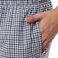 thumbnail image 3 of Pantalón de pijama con estampado Fruit of the Loom Woven Sleep para hombre, color ébano a cuadros, 3 of 5