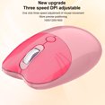 thumbnail image 5 of Holloyiver Cute Mini Wireless Mouse, Rechargeable Cat Shape Bluetooth Mouse, Portable USB Optical 2.4G Wireless Bluetooth Two Mode Computer Mice with 1600 Adjustable DPI for Laptop PC, 5 of 8