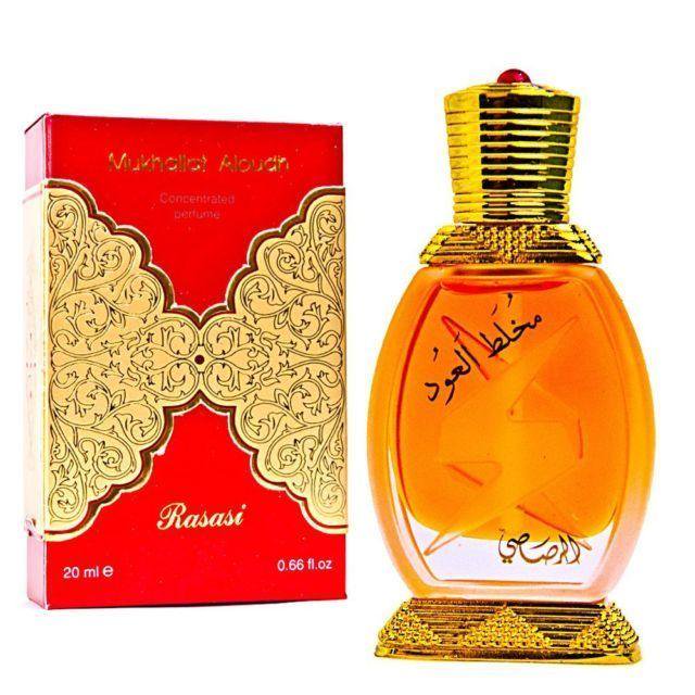Rasasi Mukhallat Al Oudh Perfume Oil 20 ML (0.67 oz) by Rasasi