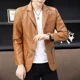 thumbnail image 5 of Trajes y blazers para hombre de negocios, abrigos de cuero, chaqueta de un solo pecho para hombre, chaquetas de vestir, ropa de verano y primavera, elegante, novedad, 5 of 5