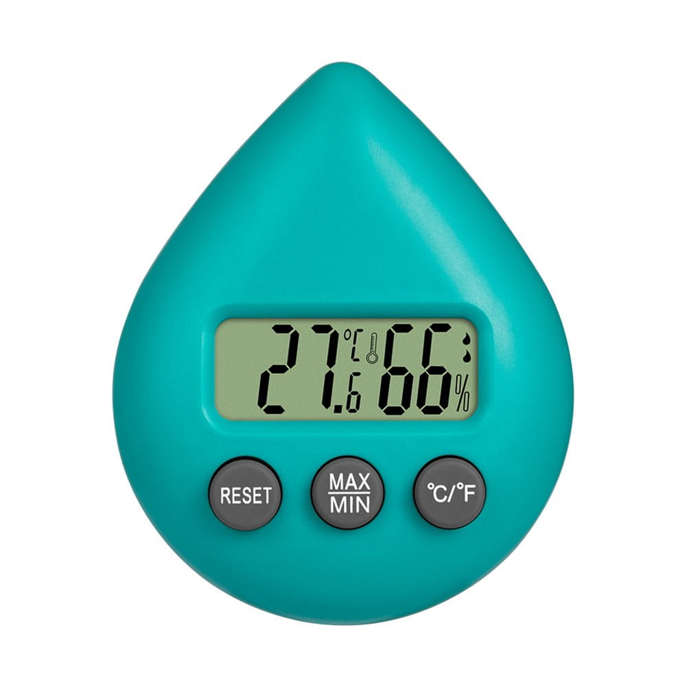 Lcd Digital Indoor Humidity Meter Water Drop Hygrometer Household