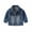 Blue, variant on MeetoTime Kids Long Sleeved Denim Jacket Spring Fall Lapel Bottoms Shirt Coat for Baby Boys Girls 1-7 Years