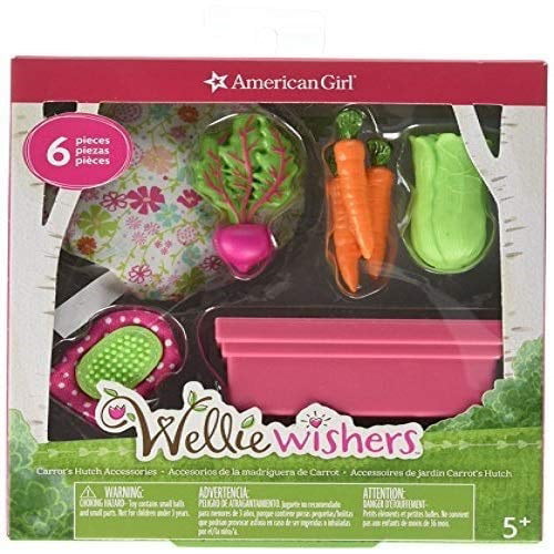 american girl welliewishers carrot's hutch accessories doll accessories