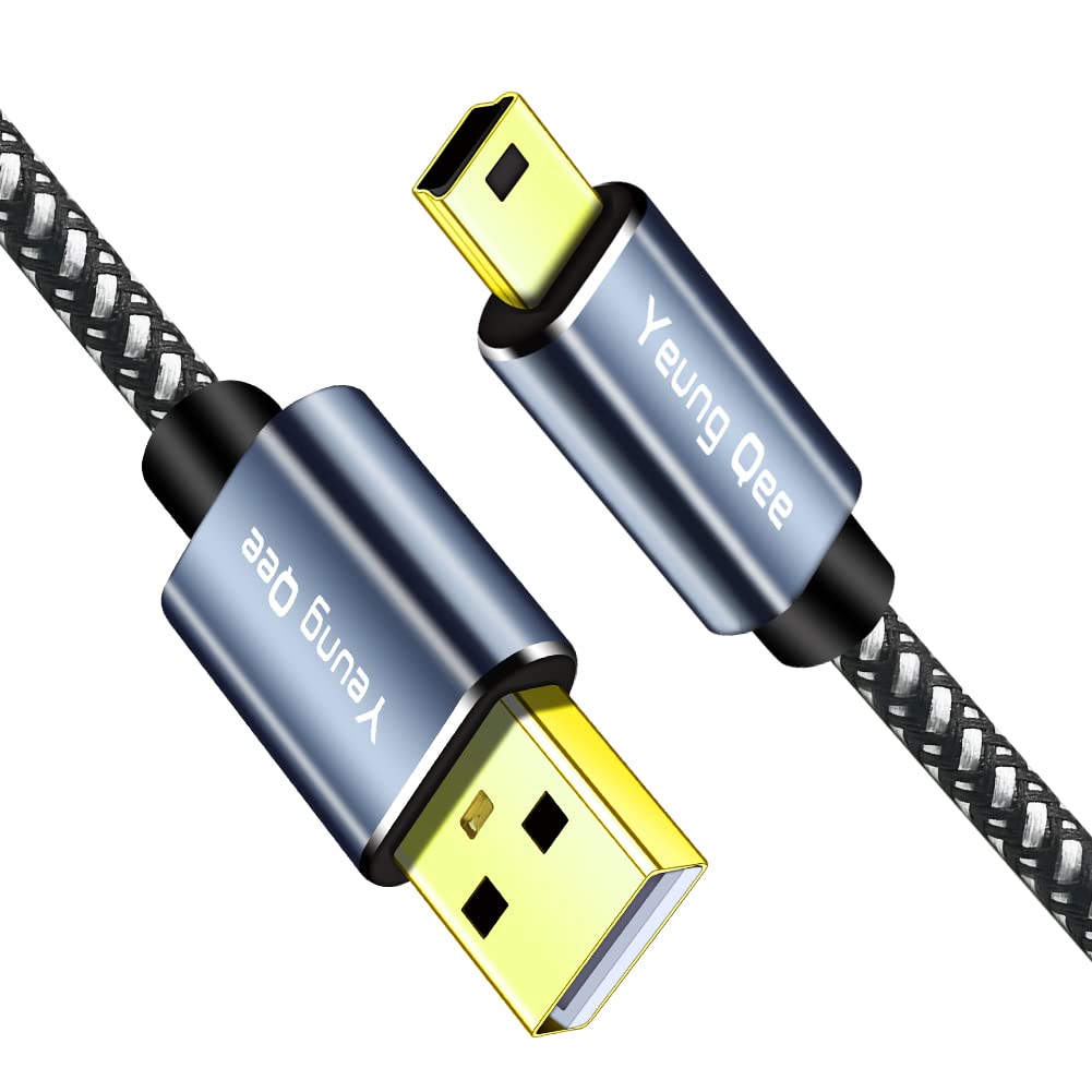 Mini USB Cable Braided USB 2.0 Type A to Mini B Cable Braided Charging