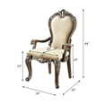 thumbnail image 4 of Padded Arm Chair Set | Comfort in Living Areas | Rubber Wood & Upholstery | 19" Seat Level, 4 of 4
