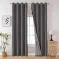 thumbnail image 1 of Cortinas Blackout Joydeco Gris Oscuro de 304 cm de Largo para Ventanas, 1 of 6