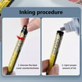 thumbnail image 4 of Nilvkv Permanent Markers Carpenter Ink Marker Pens Upgrade Colorful Carpenter Pen Construction Markers Marking Tool for Bathroom Woodworking 4 Color 3ml, 4 of 6