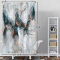 thumbnail image 2 of Nature Landscape Shower Curtain Summer Forest River Jungle Waterfall Lake Window Scenery Shower Curtains Decorative for Bathroom Waterproof Fabric Shower Curtain with Hooks 48x72 Inches, 2 of 6