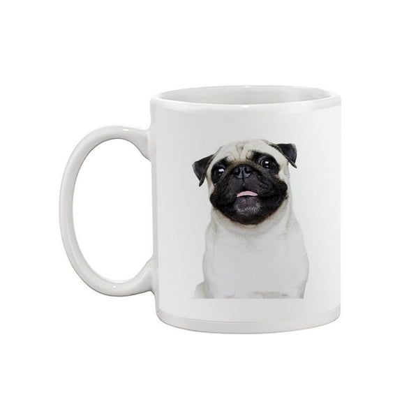 Smiling Pug Dog Mug - Image by Shutterstock,