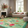 thumbnail image 3 of GUUCHA 8'x10'Area Rugs for Living Room Floral Print Rug Floor Carpet for Bedroom,Green, 3 of 7