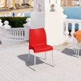 thumbnail image 2 of Compamia Vita Resin Outdoor Patio Dining Chair in Red, 2 of 4