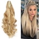 thumbnail image 2 of Ponytail Hair Extensions Clip in Claw Synthetic Hair Wig Heat-Resistant Short-Wavy Hairpiece for Woen, 2 of 5