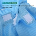 thumbnail image 5 of ESD Lab Coat Anti Static Clothing Science One Piece Clothes Elastic Cuff with Hat Hood Uniform Work (Blue, L), 5 of 6