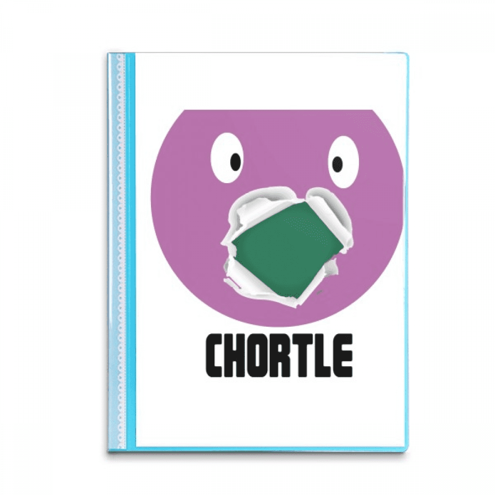 Fun Laugh Mouth Purple Emotion Chortle Book Sheet Protectors Portfolio Binder Folder
