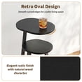 thumbnail image 4 of Biemlerfn 3-Tier Side Table, Small Round End Table with Metal Frame, Sofa Table Nightstand for Living Room, Bedroom, Black, 4 of 9