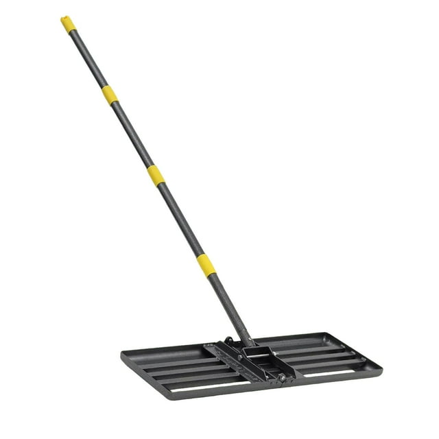 Colaxi Lawn Leveling Rake Ergonomic Handle Comfortable Grip Lawn Leveler Landscape Rake for Courtyard Golf Course Garden L