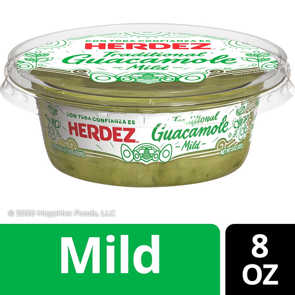 HERDEZ Traditional Guacamole, Mild, 8 Oz