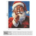 thumbnail image 2 of Funny Santa Claus Christmas Blanket Lightweight Cozy Couch Bed Super Soft And Microfiber Throws Blankets for All Seasons, 2 of 8