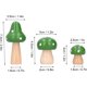 thumbnail image 2 of Adornos de madera YONGSHENG setas 3 piezas por juego verde, 2 of 5