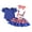 Blue C, variant on Hirigin 4th of July Baby Girl Outfits 0 3 6 12 18 24 Months Ruffle Sleeve Romper Star Stripe Suspender Skirt Overalls Dress