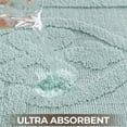 thumbnail image 3 of Superior Myra Medallion Washable Bath Rug, Set of 2, Medium, Seafoam, 3 of 12
