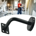 Black Stair Handrail Bracket Bannister Wall Support Hand Rail