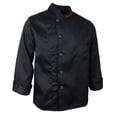 thumbnail image 1 of Shop Coat Cafe Hall Manga larga Cocina Coat Cook Shirt Unisex Negro XL Colco Uniforme del cocinero de los hombres de las mujeres, 1 of 8