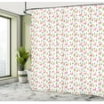 thumbnail image 5 of Ambesonne Llama Shower Curtain, Desert Animals and Cactus, 69"Wx75"L, White Pink Lime Green, 5 of 5