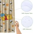 thumbnail image 3 of Winnie the Pooh shower curtain has a striking design, is waterproof, and installs with ease, bringing a lively atmosphere to your bathroom. Size: 59" x 71" (150 x 180 cm)., 3 of 5