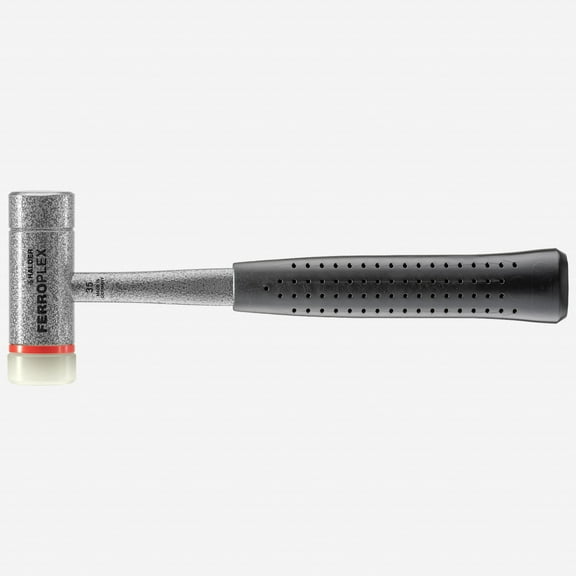 Halder Ferroplex "2-in-1" Steel Face/Replaceable Nylon Face Hammer, 1.38" / 28.22 oz.