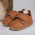 thumbnail image 2 of Splozh Baby Shoes Baby Solid Color Shoes for Boys Girls Casual Shoes Non Slip Soft Sole Comfortable Baby Shoes Brown,US 3.5, 2 of 6