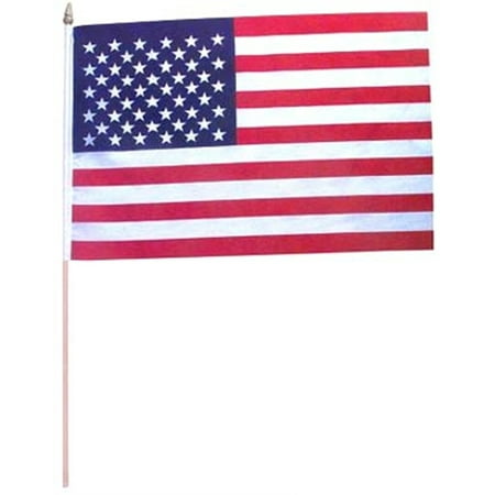 Rhode Island Novelty Set of 12 1' x 1.5' US USA American Desk Flag On Wooden Dowel Decoration