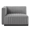 thumbnail image 5 of Modular Sectional Sofa Set, Black Grey Gray, Fabric, French Living Lounge Cafe Lobby Hospitality Restaurant, Modern Contemporary HB34039, 5 of 15