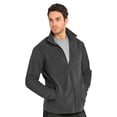 thumbnail image 2 of SLM Mens Polar Fleece Long Sleeve Full Zipper Zip Up Jacket Winter Turtleneck, 2 of 4