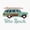 1pcs, variant on Vero Beach Florida Retro Wagon Sticker