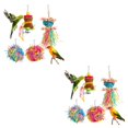 thumbnail image 3 of Maytalsory Wood Gifts For Bird Lovers Bird Shredding Budgies Toy Set Made With Premium Natural Colorful multicolored 2Set, 3 of 6