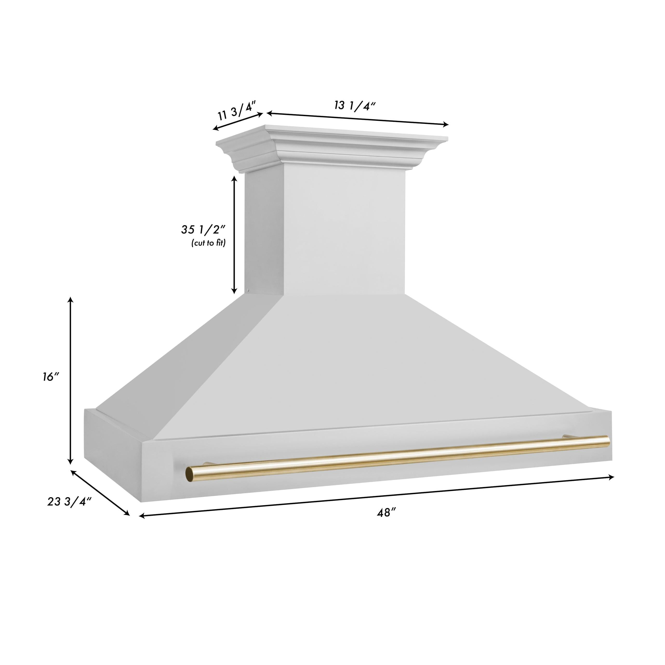 ZLINE KITCHEN AND BATH 8654STZ48G ducted hood