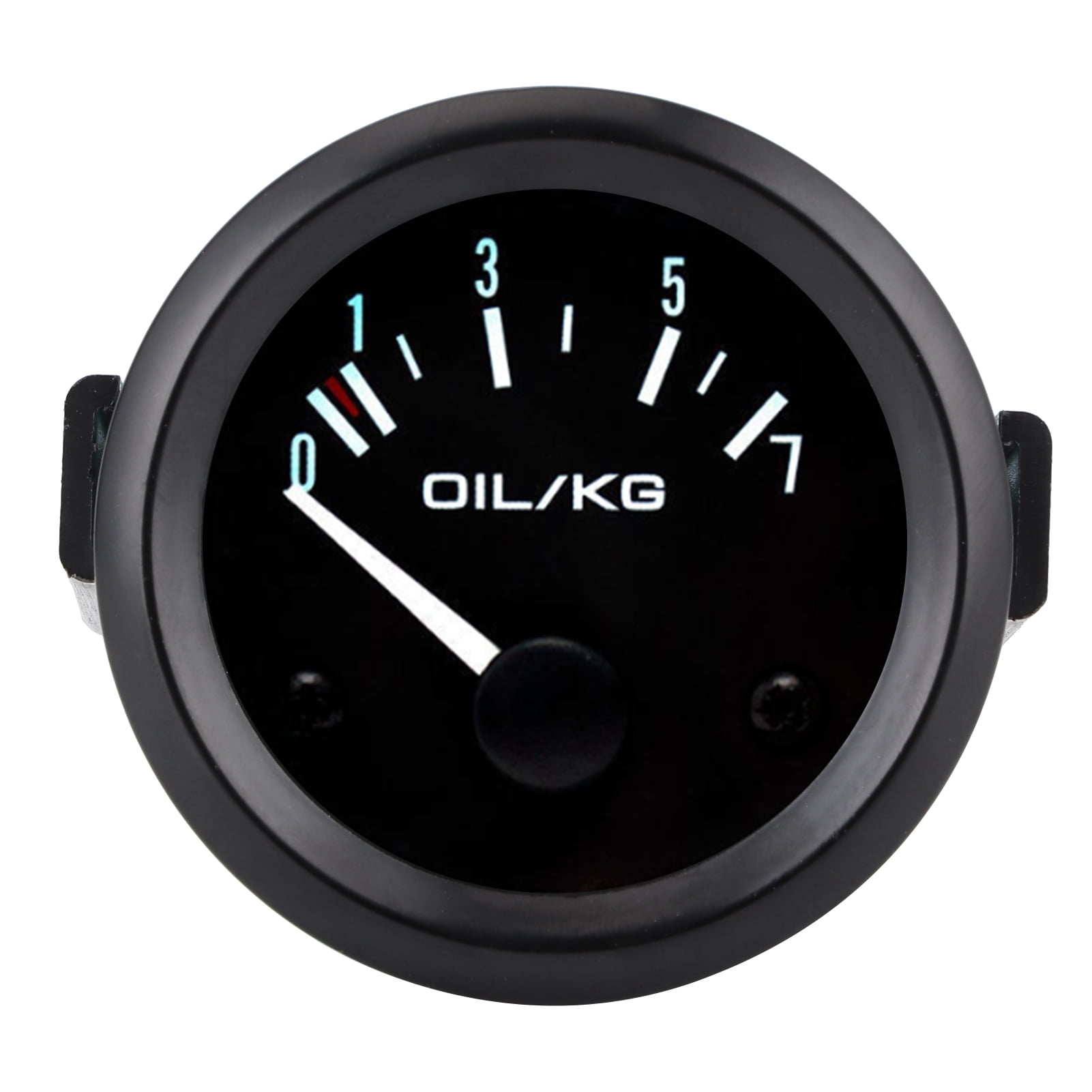 Aramox Kit De Jauge De Pression D'huile, Jauge De Pression D'huile Universelle 12V 0-7kg / Cm² 52mm Dia Instrument De Voiture Avec Capteur Lumière LED Blanche