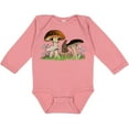 thumbnail image 3 of Inktastic Mushroom Hunting for Morel Mushroom Boys or Girls Long Sleeve Baby Bodysuit, 3 of 5