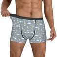 thumbnail image 2 of Kdxio Men's Boxer Briefs with Sleep Rabbit Print - Comfortable and Breathable Underwear for Everyday Wear, 2 of 7