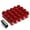 Red, variant on J2 Engineering LN-T7-006-15-SL J2 Engineering 7075 -T6 Forged Aluminum M12X1.5 20Pcs 35mm Height Close -End Lug Nut Set w / Socket Adapter (Silver)