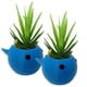 thumbnail image 1 of Maceta Edición Especial Ballena 3D BalleFlowyBlue 2 Pzs 6.5x11cm Azul No incluye Planta., 1 of 5