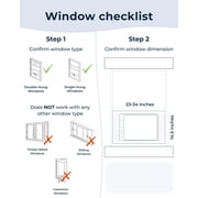Windmill 6,000 BTU Window Air Conditioner - Lite Series - Quiet & Smart, Cools up to 250 Sq. Ft. - App/Wi-Fi, Remote Control, Voice
