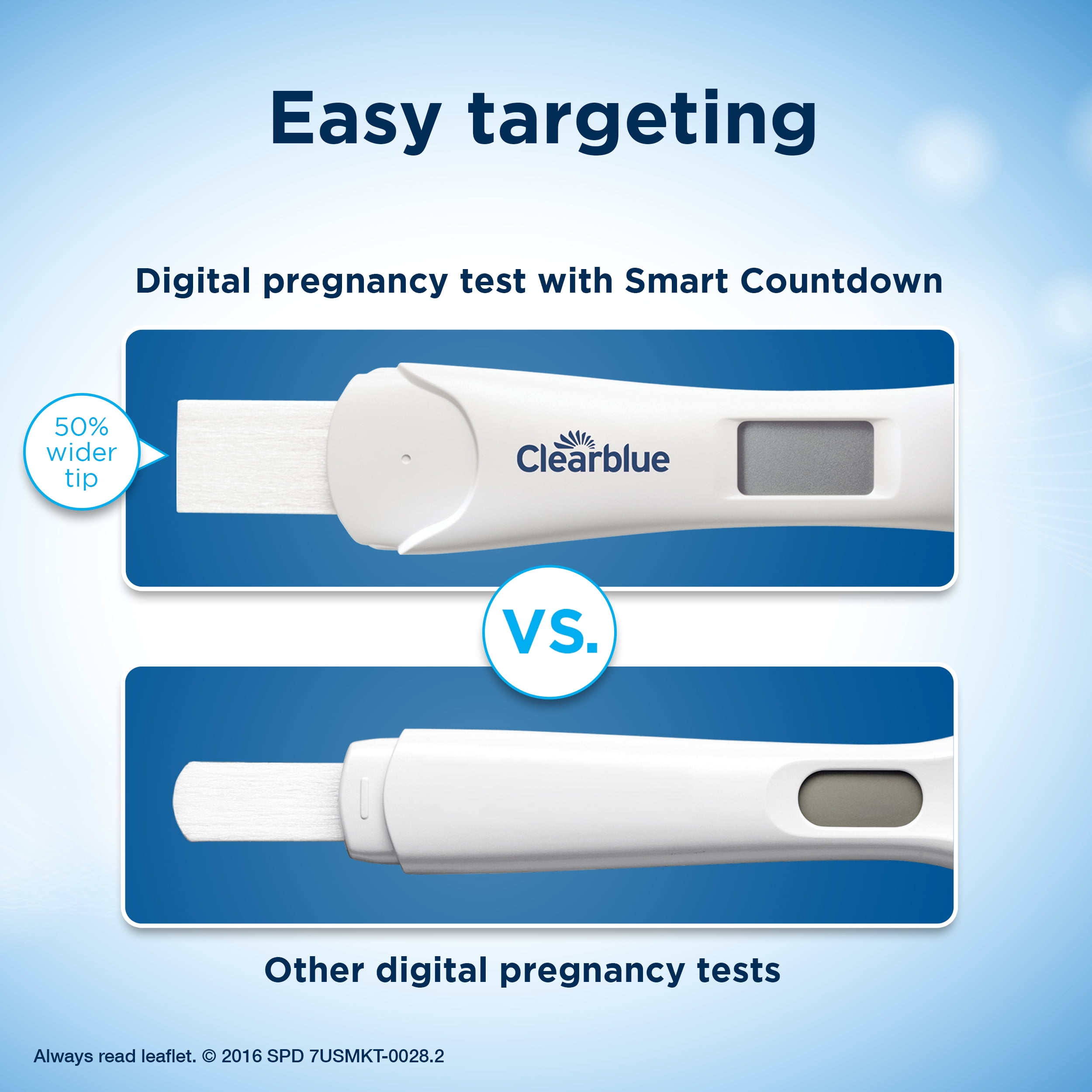Clearblue Digital Pregnancy Test with Smart Countdown, 5 Count