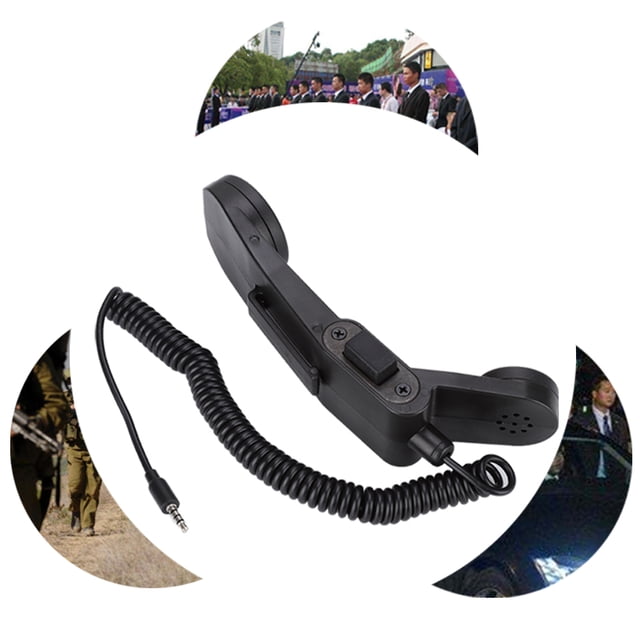Altavoz De Mano Con Micrófono De Radio Militar Para Exteriores, Conector De Audio De 3,5 Mm Para Teléfono Móvil Inteligente